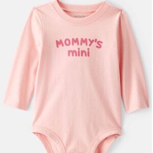 Carters Baby Girl Mommy’s Mini Bodysuit 12M Pink NEW